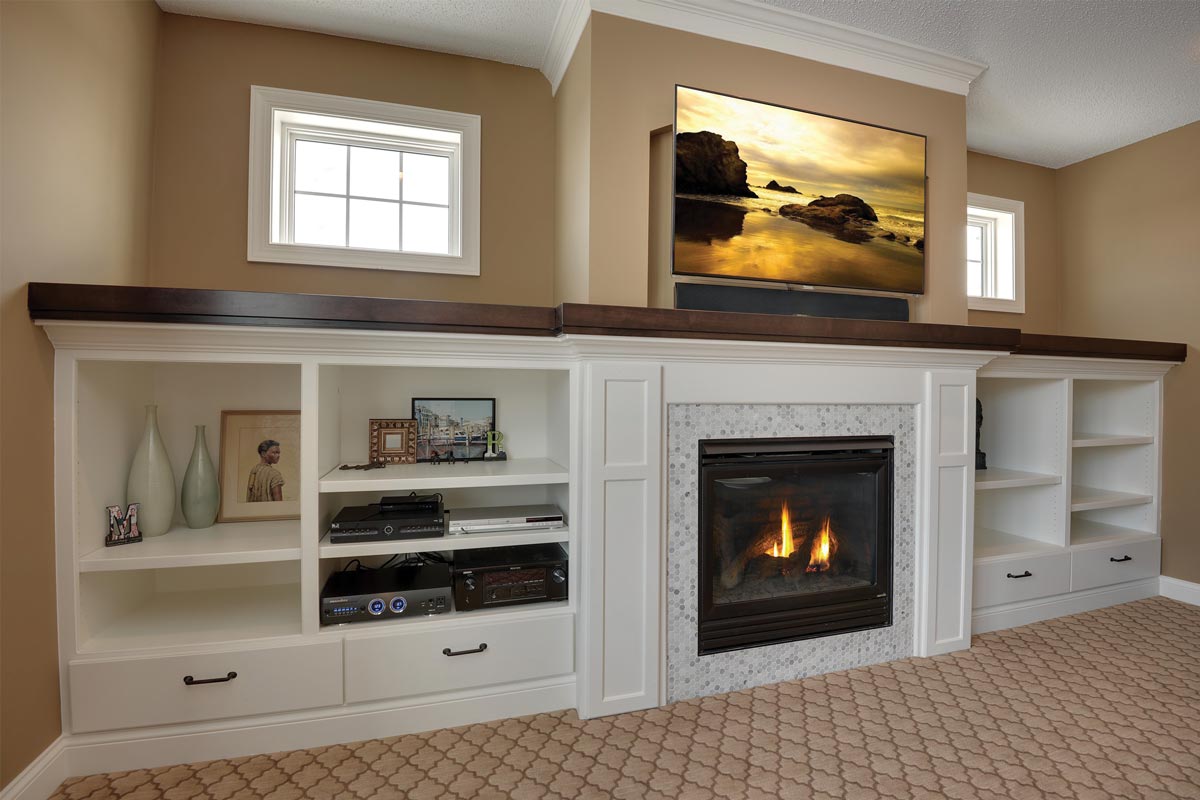 custom cabinet living room